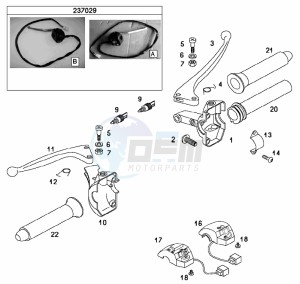 QUADRO_E-START 50 drawing Handlebar  (new switches)