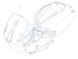 SPRINT 125 4T 3V IGET E2 ABS (APAC) drawing Frame/bodywork