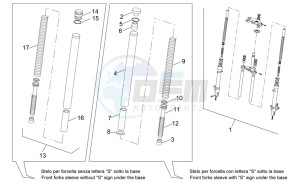 RS 50 drawing Front fork II