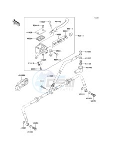 KVF 360 B [PRAIRIE 360] (B6F-B9F) B6F drawing FRONT MASTER CYLINDER