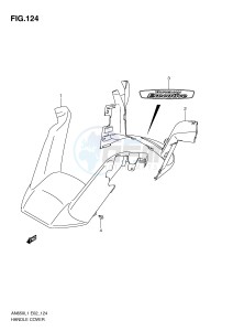 AN650 (E2) Burgman drawing HANDLE COVER (AN650AL1 E2)