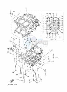 MT-07 ABS MTN690-U (B8M3) drawing CRANKCASE