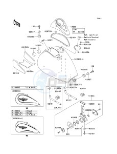 VN 800 B [VULCAN 800 CLASSIC] (B10) B10 drawing FUEL TANK