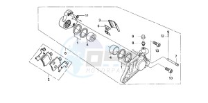 SGX50S drawing FRONT BRAKE CALIPER