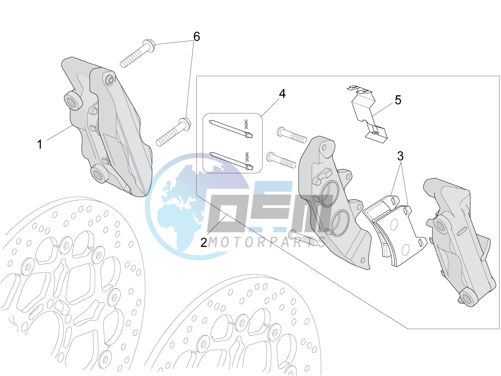 Front brake caliper