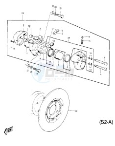 S2 A [MACH II] (-A) 350 [MACH II] drawing FRONT BRAKE -- S2-A- -