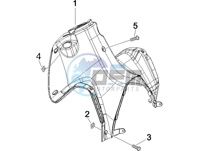 Front glove-box - Knee-guard panel