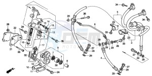 CBR1000F drawing SECOND MASTER CYLINDER