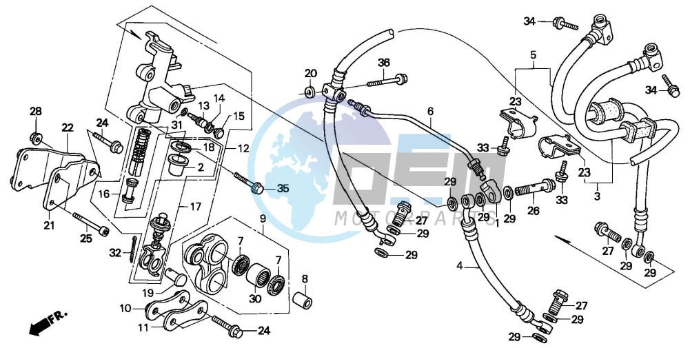 SECOND MASTER CYLINDER