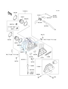 EN 500 C [VULCAN 500 LTD] (C6F-C9F) C9F drawing AIR CLEANER