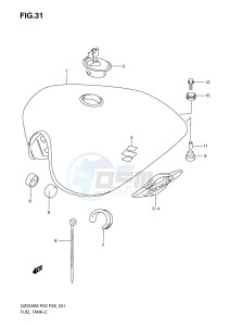 GZ250 (P3) drawing FUEL TANK