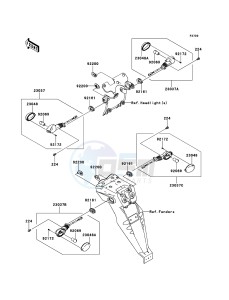 KLX250 KLX250SDF XX (EU ME A(FRICA) drawing Turn Signals