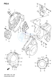 GSF-1250S ABS BANDIT EU drawing CRANKCASE COVER