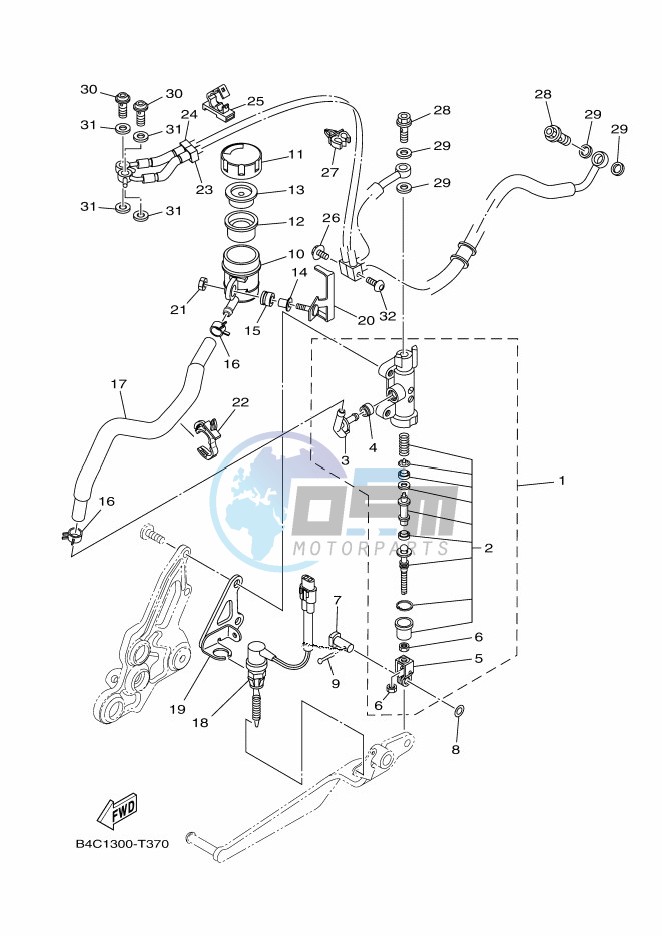 REAR MASTER CYLINDER