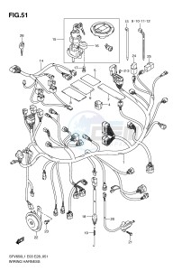 SFV650 (E3-E28) Gladius drawing WIRING HARNESS (SFV650AL1 E33)