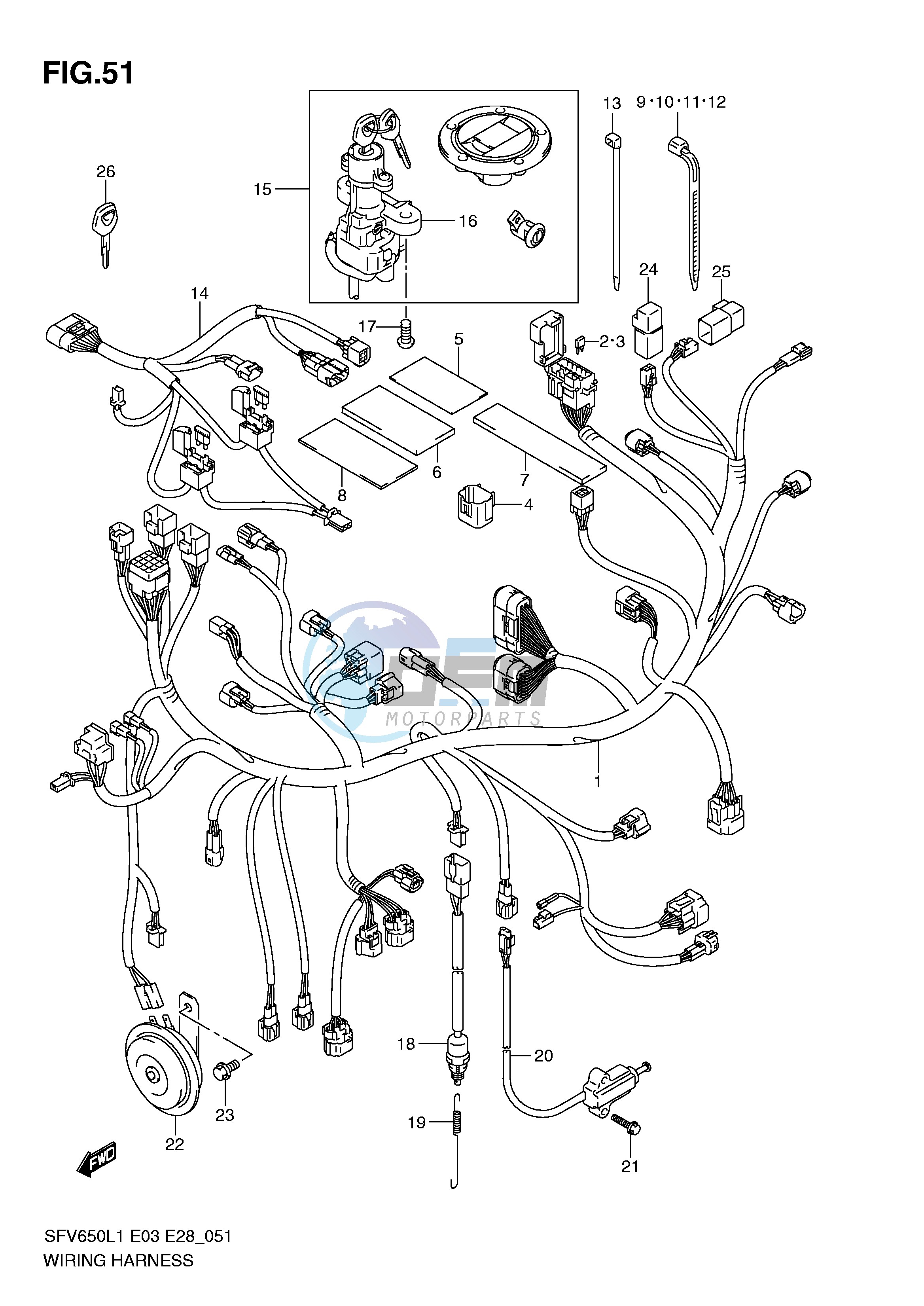 WIRING HARNESS (SFV650AL1 E33)