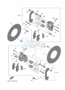 YXE850EN YX85EPAN (BANP) drawing REAR BRAKE CALIPER