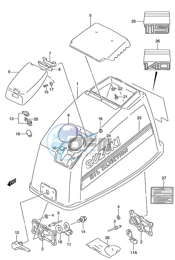 Engine Cover (1995 to 1996)