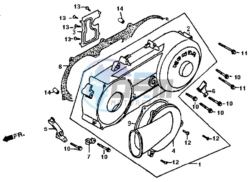 CRANKCASE COVER LEFT