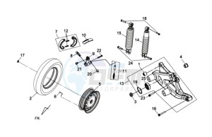 COMBIZ 50 drawing REAR WHEEL