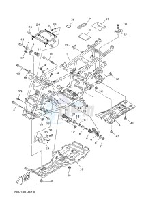 YFM450FWA GRIZZLY 450 IRS (BM81) drawing FRAME