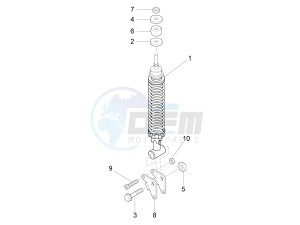 S 150 4T 3V ie Vietnam drawing Rear suspension - Shock absorber - s