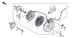 TRX250TMA U drawing RECOIL STARTER