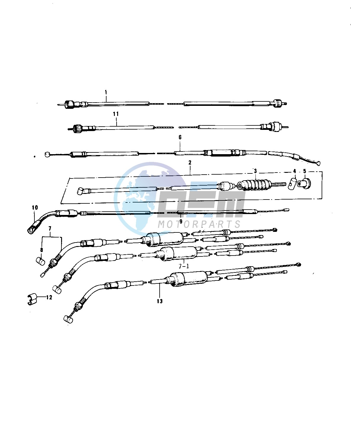 CABLES -- 74-75 F7-C_F6-D- -