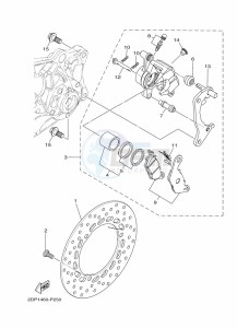 MWS125-C TRICITY 125 (BU5G) drawing FRONT WHEEL