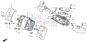 VF750C drawing CYLINDER HEAD COVER