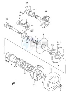 AY50 (P19) katana drawing TRANSMISSION (2) (MODEL AY50WR K1 K2)