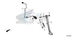 CRF1000G CRF1000 - Africa Twin Europe Direct - (ED) drawing SIDE STAND