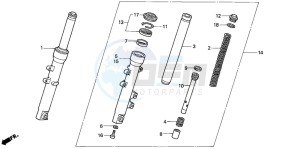 SES125 drawing FRONT FORK