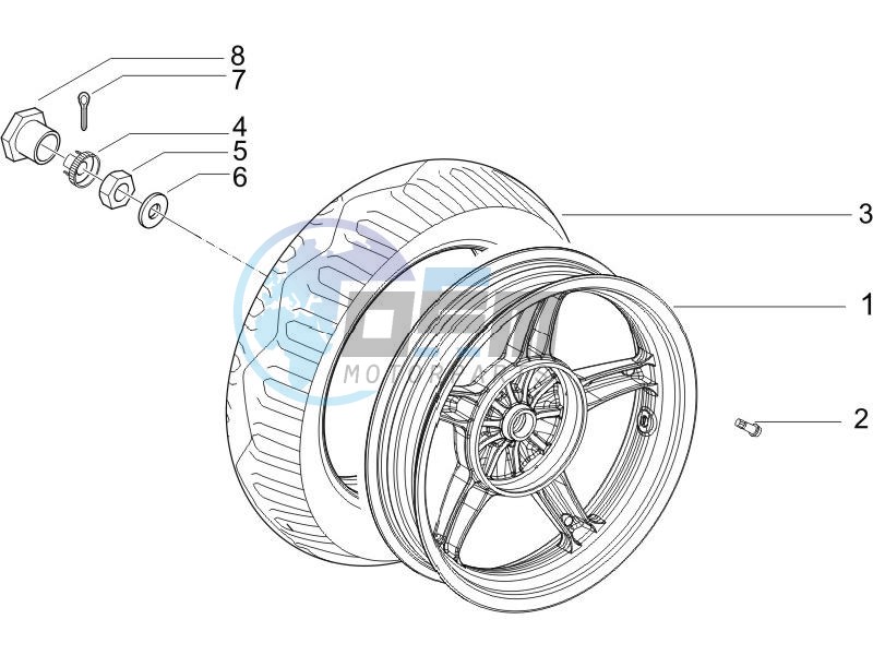 Rear wheel