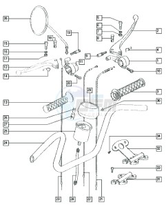 FLEXER_25-45kmh_K1-K3 50 K1-K3 drawing Handlebar-grips-speedometer