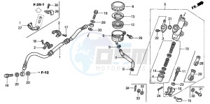 CBR900RR drawing REAR BRAKE MASTER CYLINDER