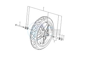 TZR 50 drawing FRONT WHEEL