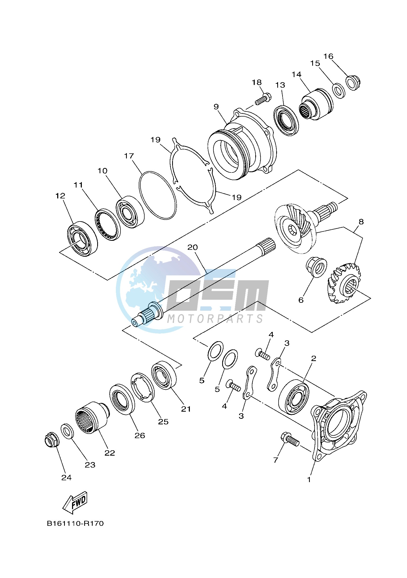 MIDDLE DRIVE GEAR