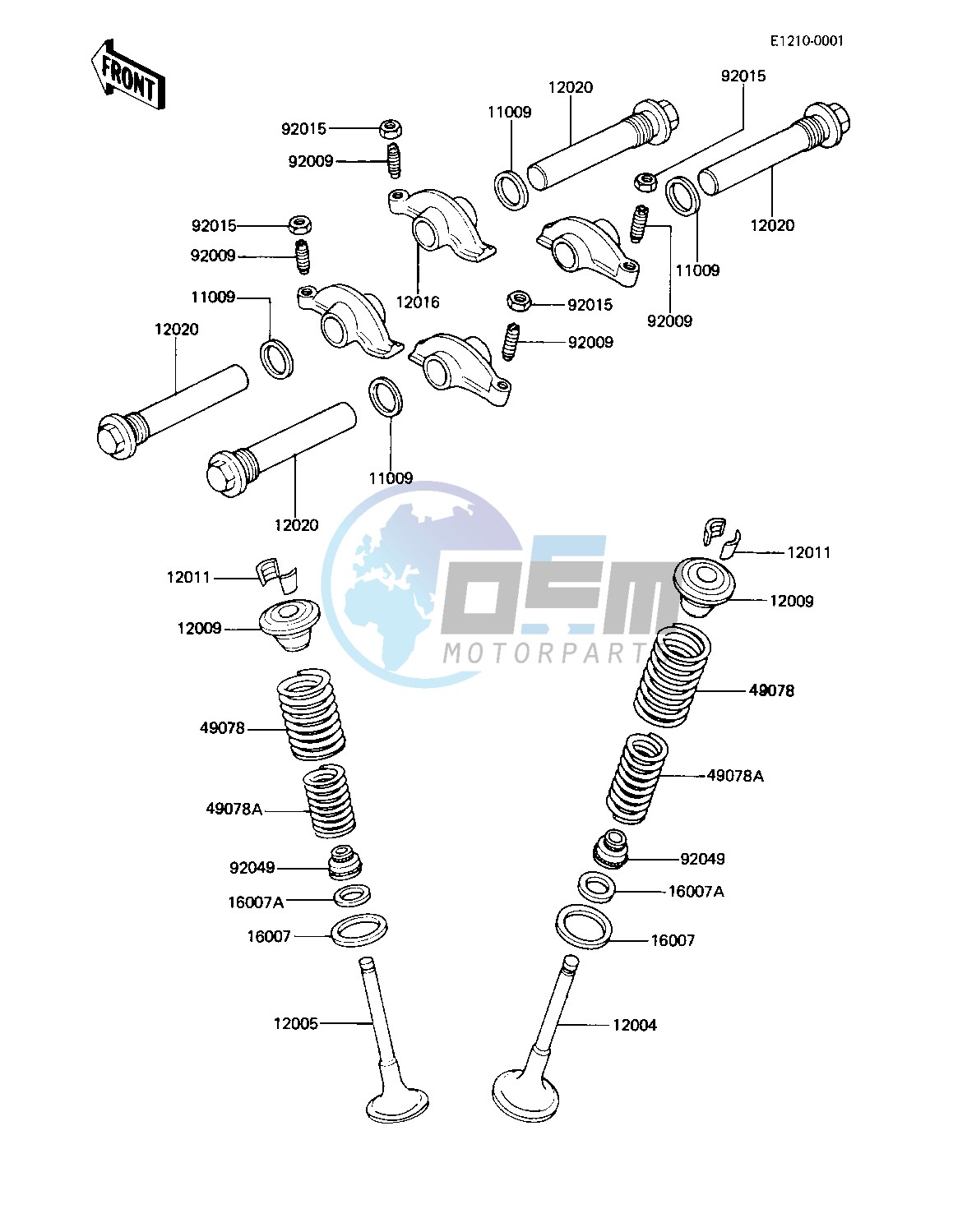 ROCKER ARMS_VALVES -- KZ440-A2_A3- -