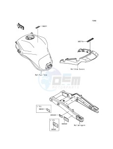 VERSYS 1000 KLZ1000BFF FR GB XX (EU ME A(FRICA) drawing Labels