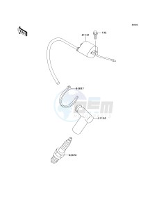 KX 100 C [KX100] (C1-C3) [KX100] drawing IGNITION SYSTEM