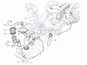 MP3 125 yourban erl drawing Fuel Tank