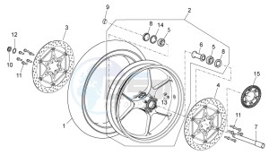 Tuono V4 1100 RR (EMEA, APAC) (AU, EU, HK, IS, JP, NZ, RC, S, T, VN) drawing Front wheel