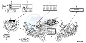 CB1000RAE CB1000R ABS E drawing CAUTION LABEL