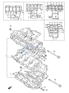 GSX-R600 (E2) drawing CRANKCASE