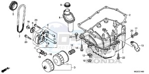 CB500FD CB500F UK - (E) drawing OIL PAN/ OIL PUMP