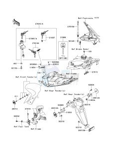 EX 650 A [NINJA 650R] (A6F-A8F) A7F drawing IGNITION SWITCH_LOCKS_REFLECTORS