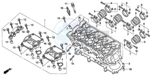 CBF1000A drawing CYLINDER HEAD