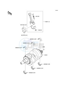 EX 650 A [NINJA 650R] (A6F-A8F) A8F drawing CRANKSHAFT