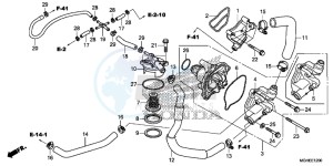 VFR1200XLE CrossTourer 2ED drawing WATER PUMP